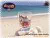 Hawaiian Shooter Glas Funny Shark