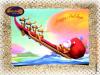 Weihnachtskarte Canoe