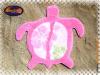 Badezimmer Teppich Hawaiian Turtle pink